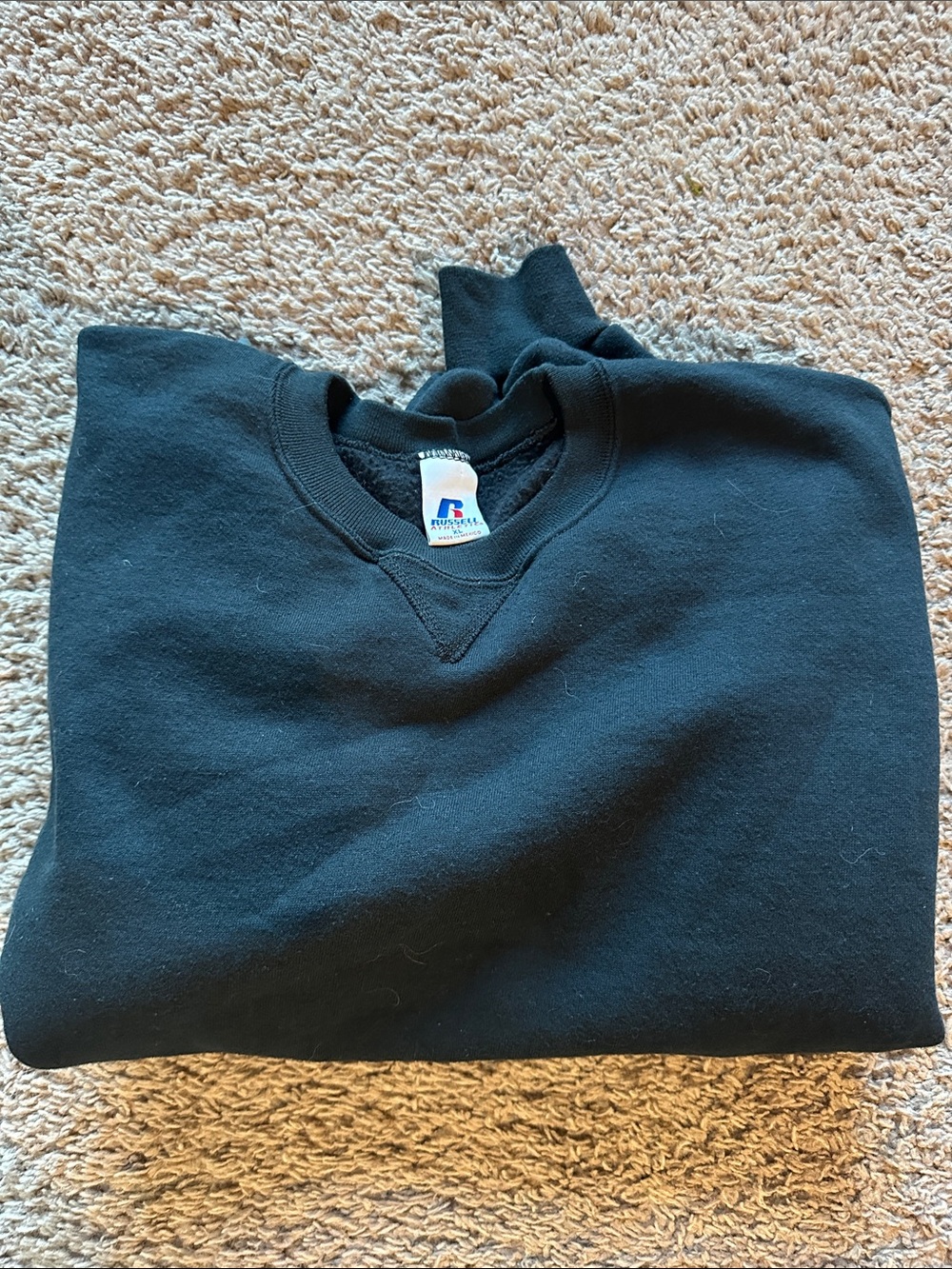 Russell Athletic Black Crewneck Pullover Sweatshirt